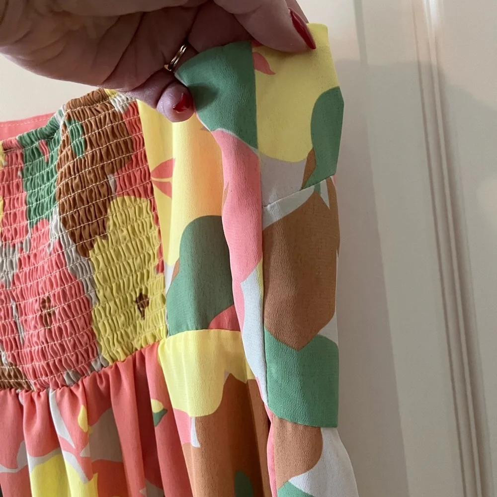 Social Standard by Sanctuary colorful Mid-calf dress Women’s size Large